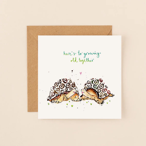 Tortoises Grow Old Together Card