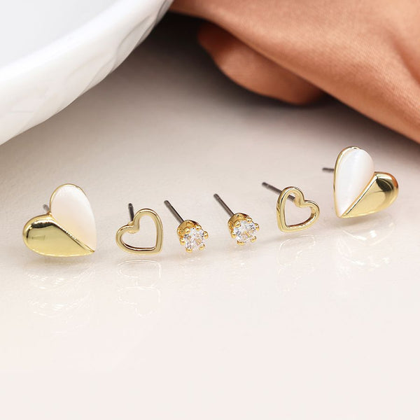 Triple Dogs & Paws Earrings Set