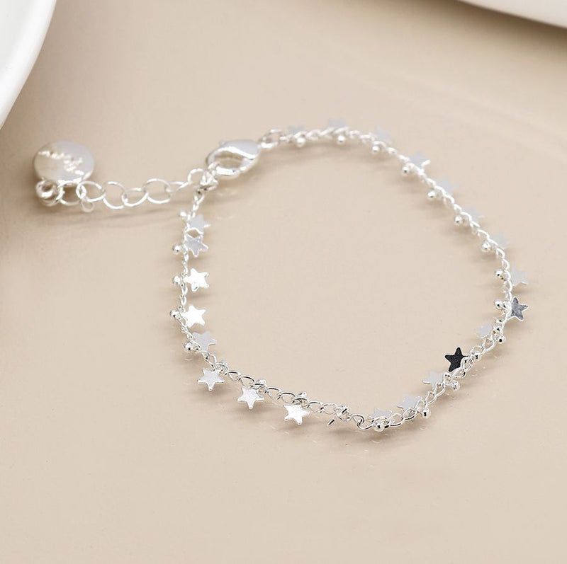 Silver Star Chain Bracelet