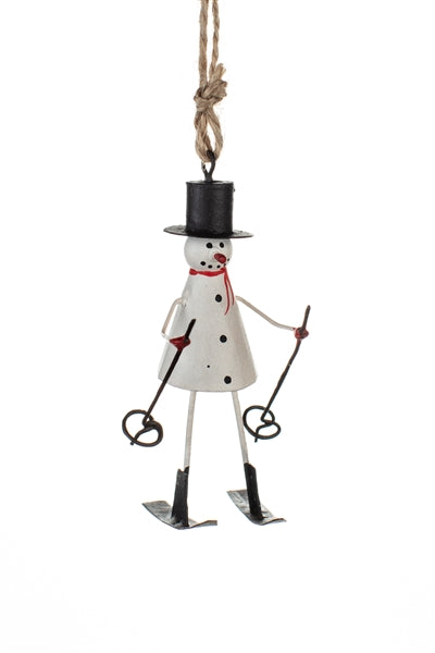 Ski-ing Snowman Hanging Decoration