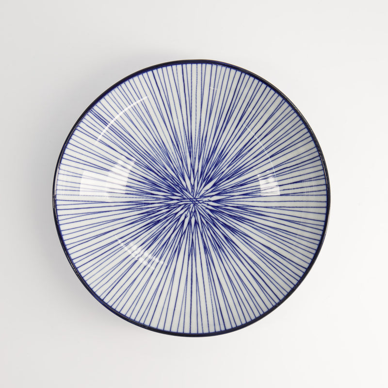 Nippon Blue Lines Pasta Plate -21x5.2cm