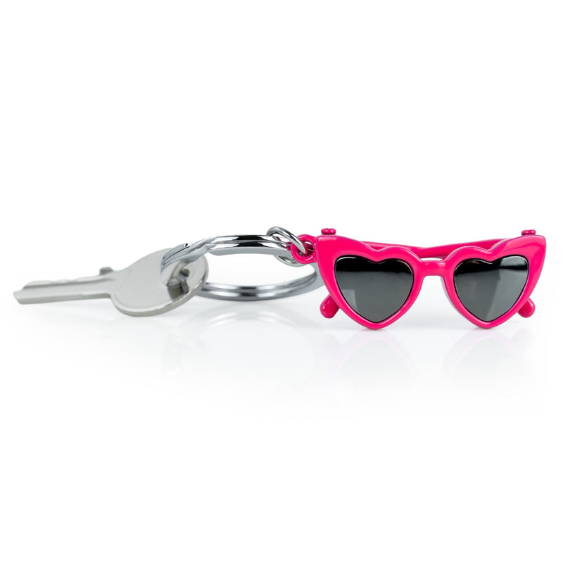 Pink Iconic Heart Sunglasses Keyring