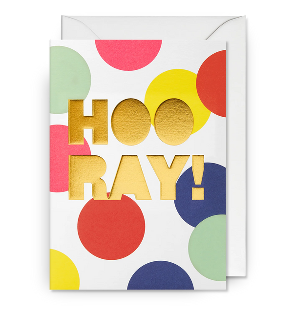 Hooray! Fun Colourful Celebration Card