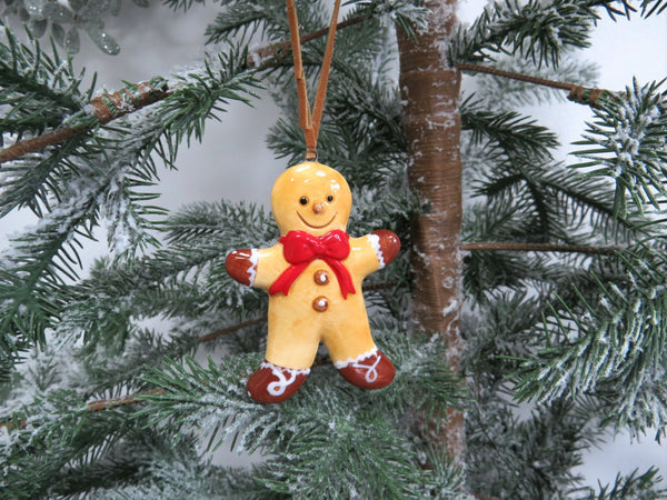 Ceramic Gingerbread Hanging Decoration