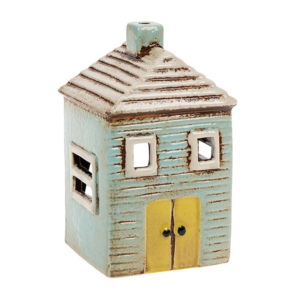 Village Pottery Blue House Tealight