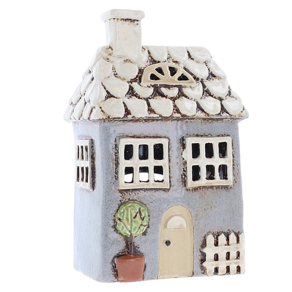 Village Pottery Garden House Grey Tealight