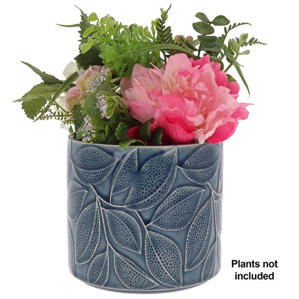 Deco Glaze Planter Leaf Small