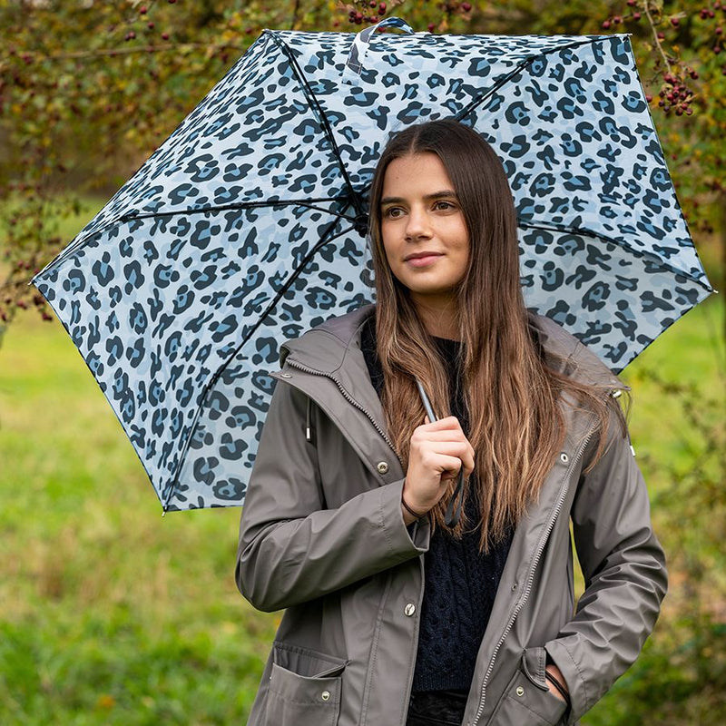 Blue Animal Print Umbrella