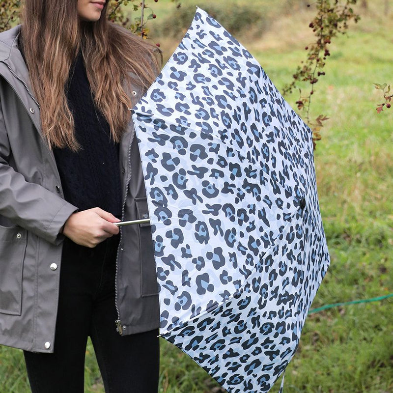 Blue Animal Print Umbrella