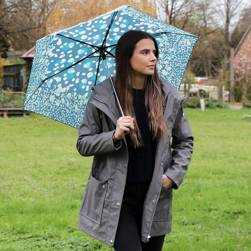 Blue/Aqua Spot Print Umbrella