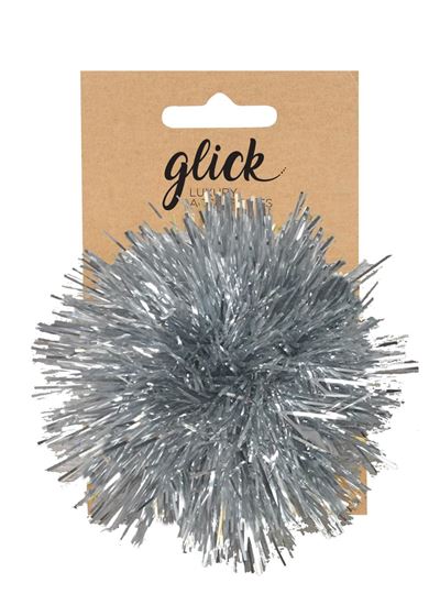 Tinsel Pom Pom - Silver