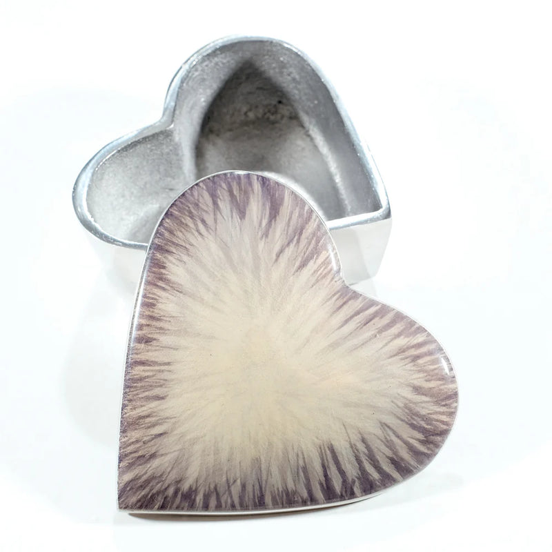 Trinket Dish - Brushed Silver Heart