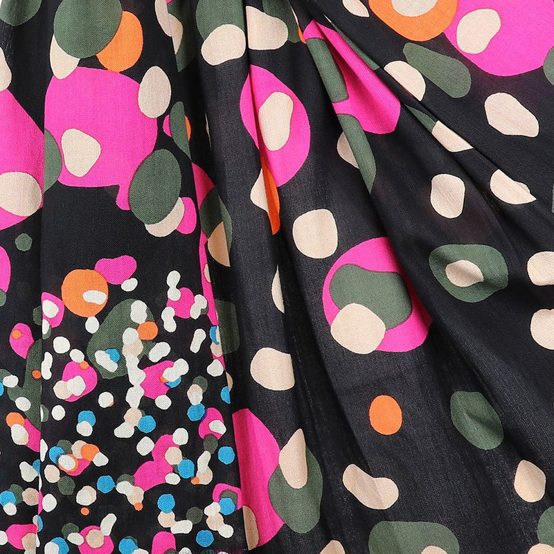 Multi-Colour Gradient Spot Print Bamboo Scarf