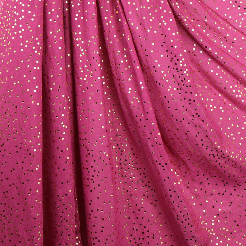 Magenta Gold Speckle Viscose Scarf