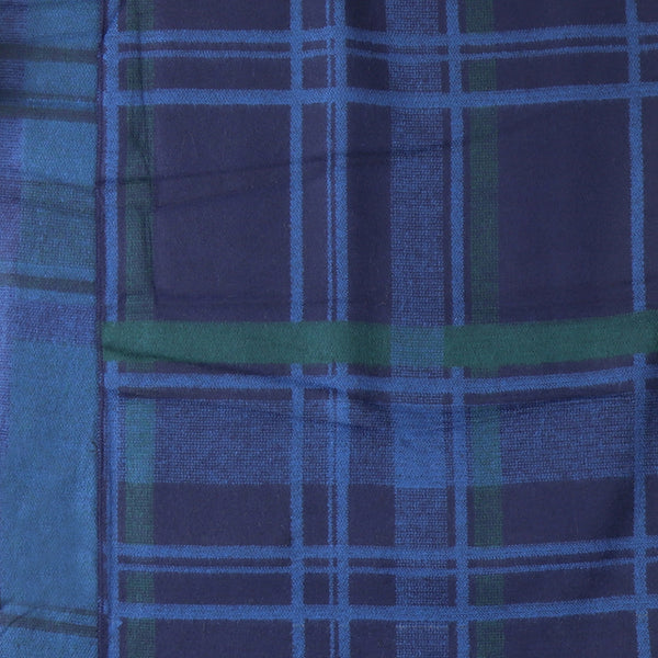 Blue/Green Classic Check Mens Scarf