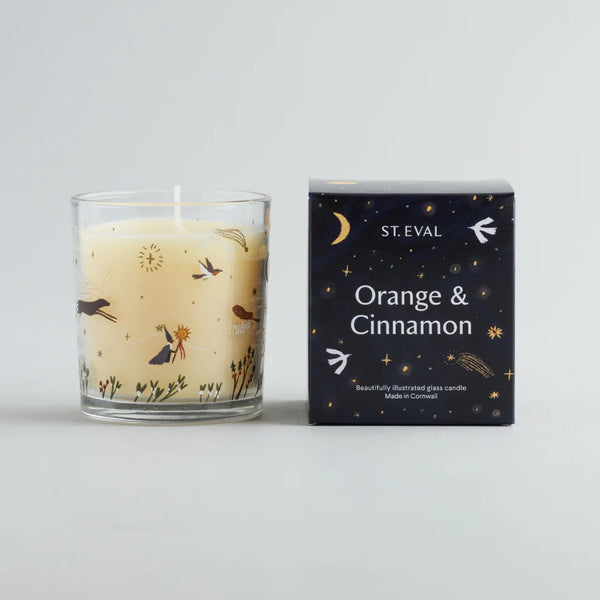 Orange & Cinnamon Christmas Wonderland Glass Candle