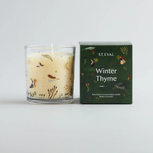 Winter Thyme Christmas Wonderland Glass Candle