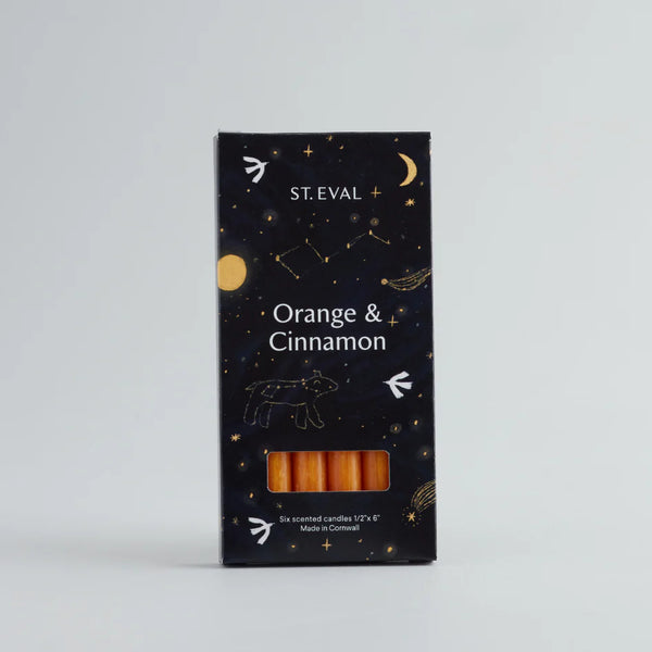 Orange & Cinnamon Mini Candles - Box Of 10