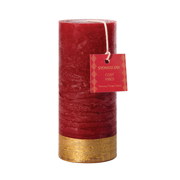 Cosy Vibes Tall Pillar Scented Candle