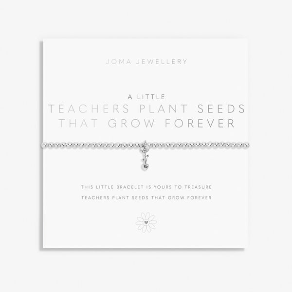 A Little Teachers Plant Seeds That Grow Forever Bracelet