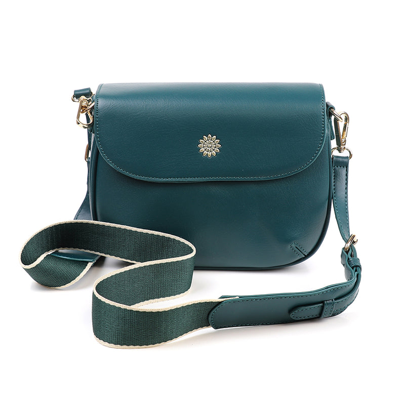 Teal Saddle Bag