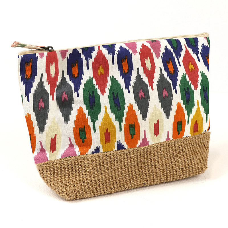 Multicoloured Cotton Diamond Ikay Travel Bag