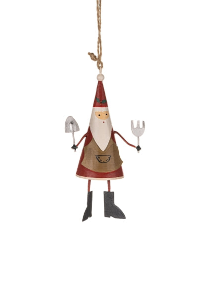 Gardening Santa Hanging Decoration