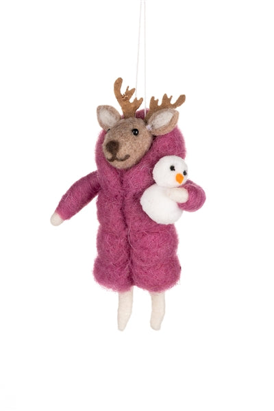 Puffa Coat Deer Hanging Decoration