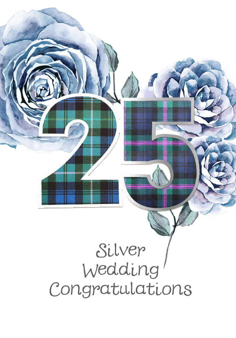 Silver Wedding Congratulations Card