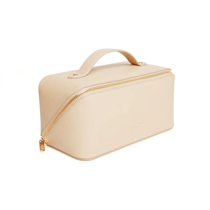 Sand Nappa Train Case - Medium