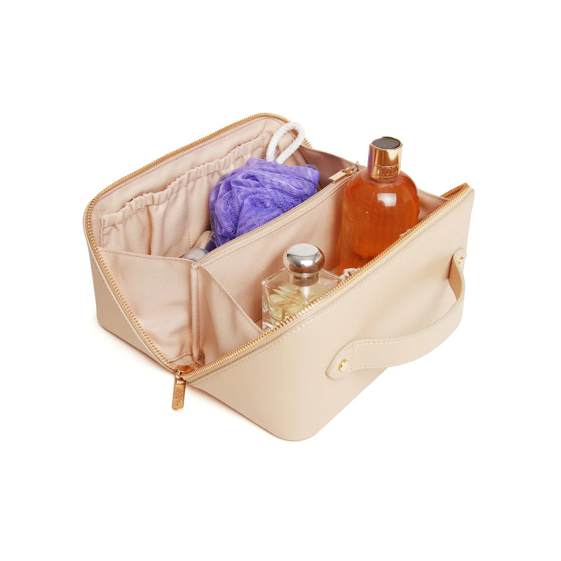 Sand Nappa Train Case - Medium