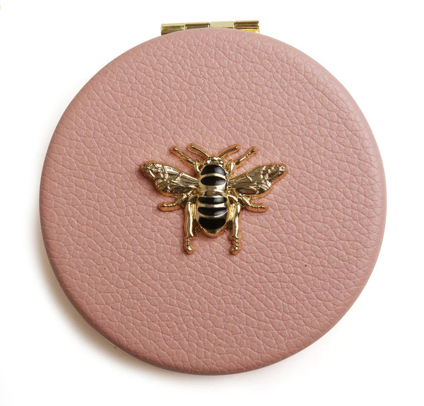 Round Compact Mirror - Pink