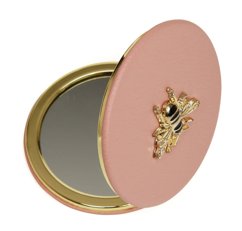 Round Compact Mirror - Pink