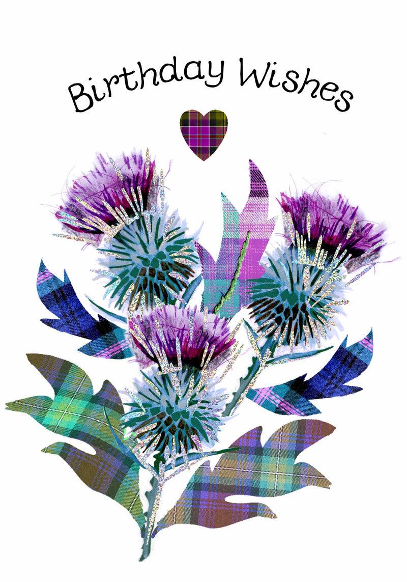 Birthday Thistles Card