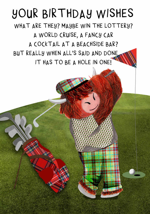 Birthday Hole In One Card