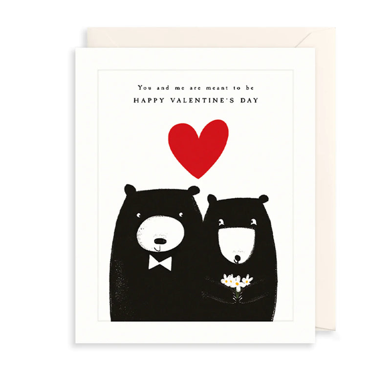 You & Me Bear Valentines Day Card