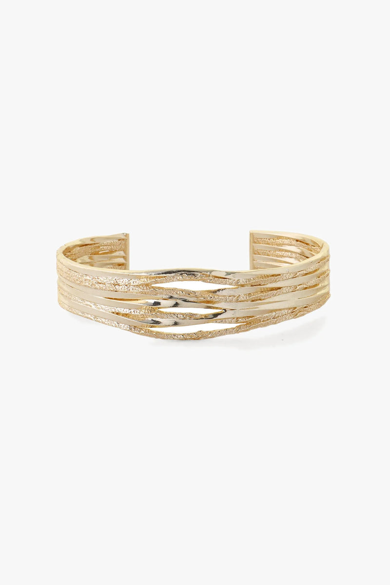 Spiral Bangle - Gold