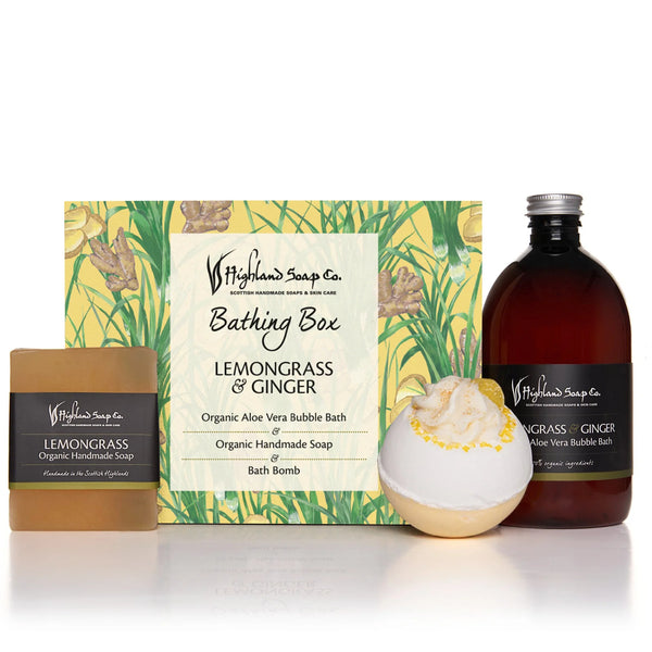 Lemongrass & Ginger Organic Bathing Box