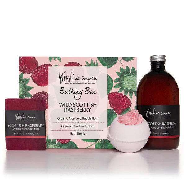 Wild Raspberry Organic Bathing Box