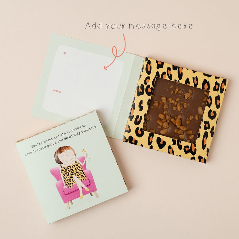 Leopard Choccy Card