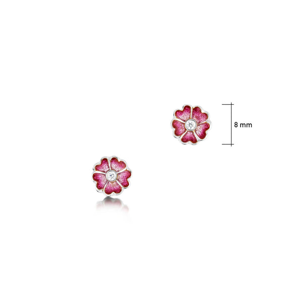 Primula Scotica Earrings - Hot Pink