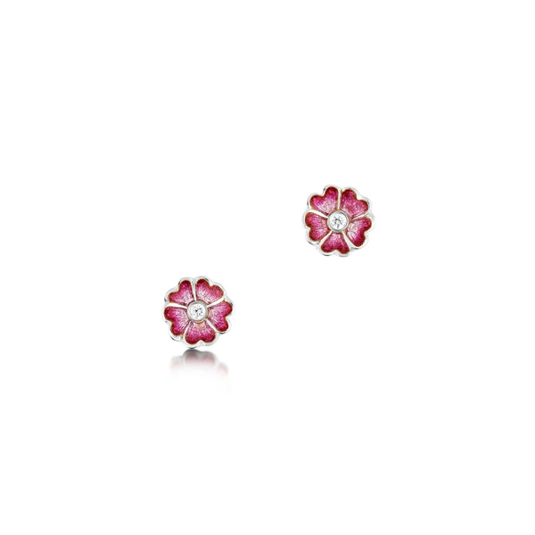 Primula Scotica Earrings - Hot Pink