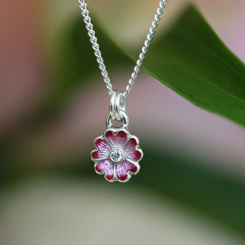 Primula Scotica Pendant - Hot Pink