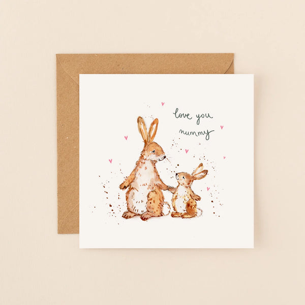 Bunnies Love You Mummy Card