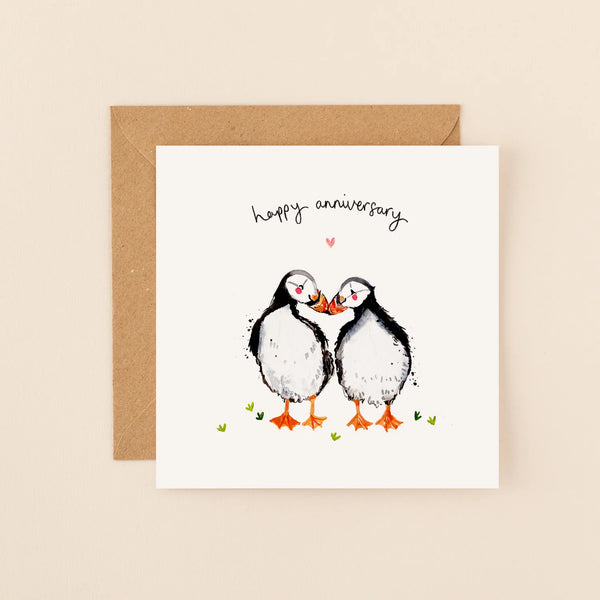 Puffin Anniversary Card