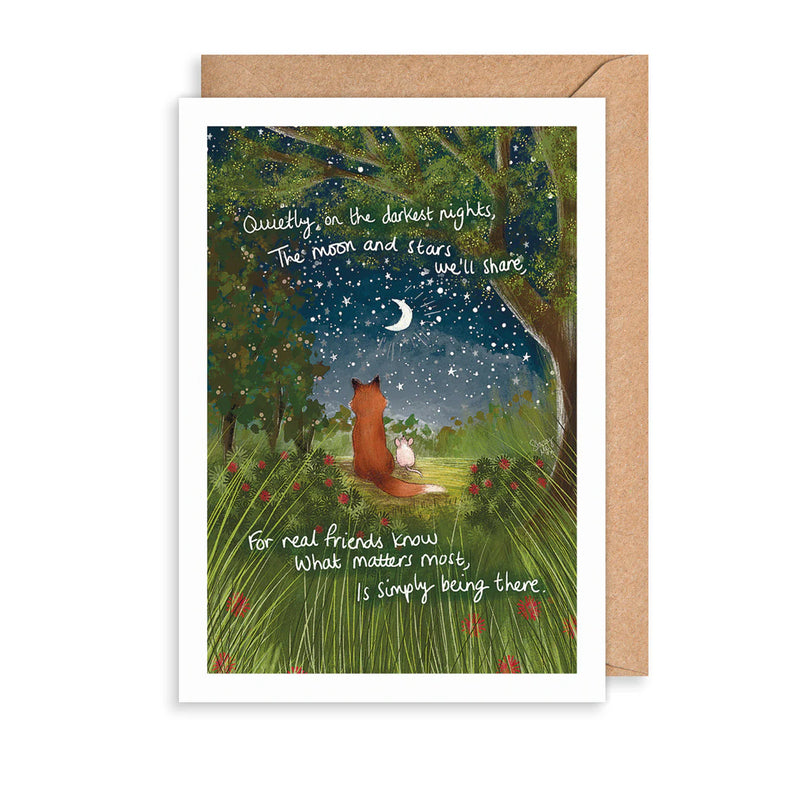 Simply Being There Greetings Card