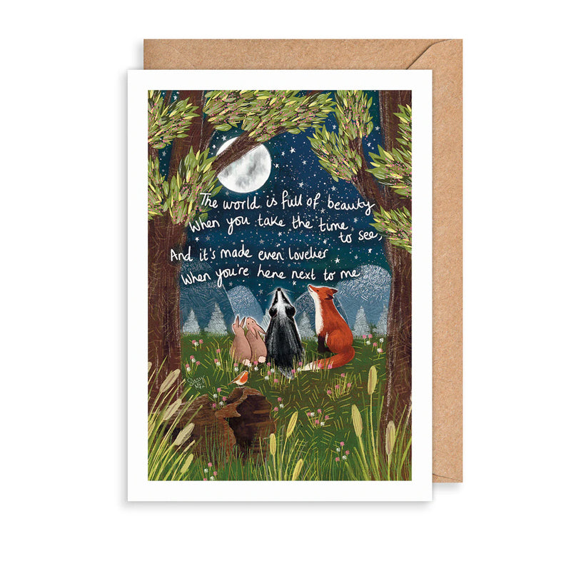 Next To Me Greetings Card