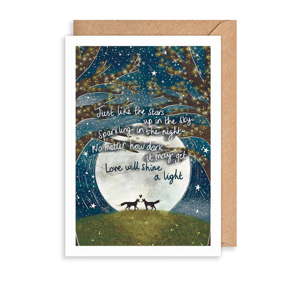 Shine A Light Greetings Card