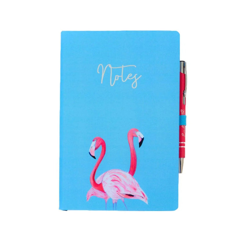 Flossy & Amber Flamingos Notebook & Pen Set