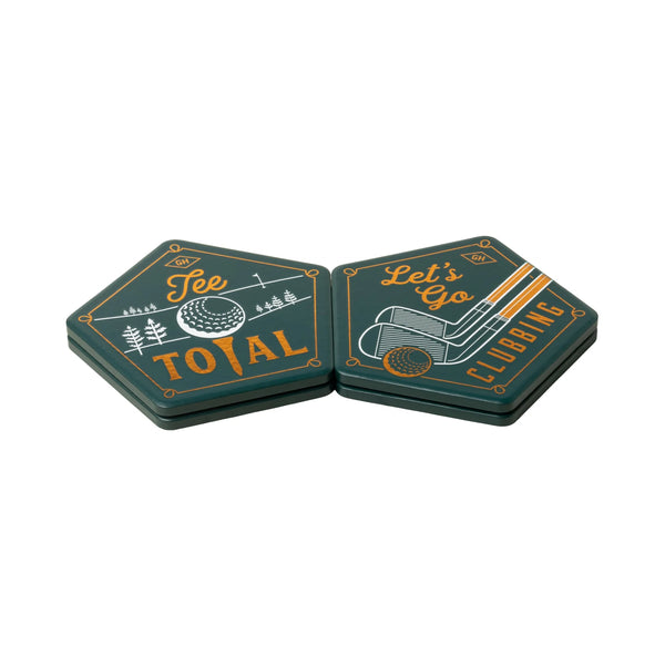 Ceramic Golf Coaster - Set of 4